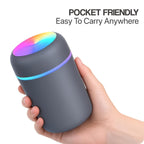 Portable 300ml LED Ultrasonic Humidifier