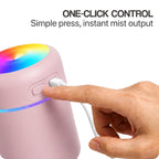 Portable 300ml LED Ultrasonic Humidifier